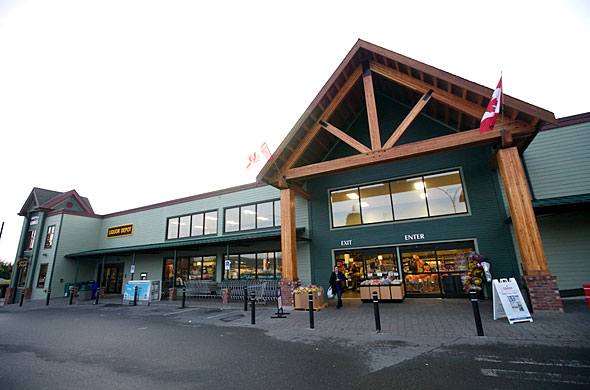 49th Parallel Grocery Store entry, Ladysmith